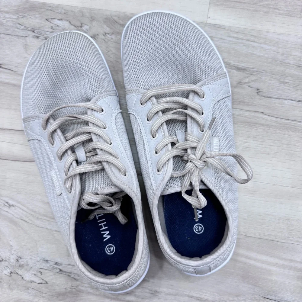 WHITIN Barefoot Minimalist Tan Neutral Sneakers Womens 10 wide like new
